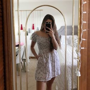 J. Crew floral peasant dress